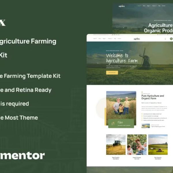 Agriox - Template Kit for Agriculture & Farming