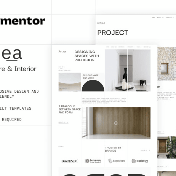 Arcea – Architecture and Interior Elementor Template Kit