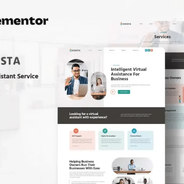 Assista – Elementor Template Kit for Virtual Assistant Services