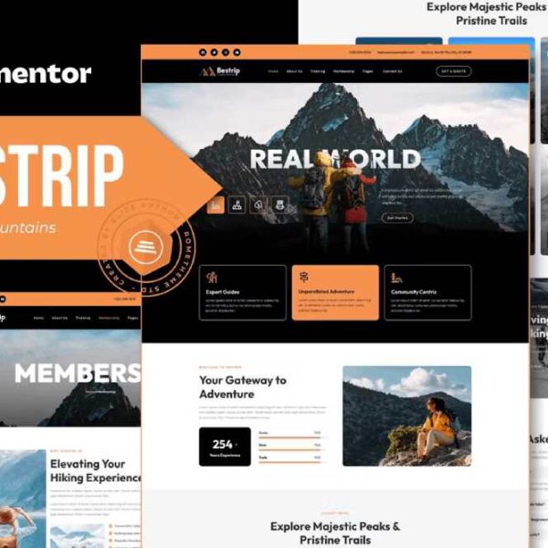 Bestrip - Hiking & Mountain Elementor Template Kit