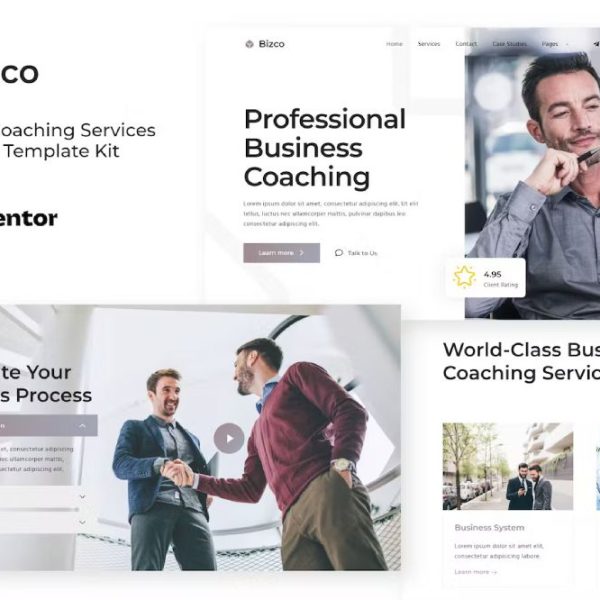 Bizco and Business Coaching Elementor Template Kit