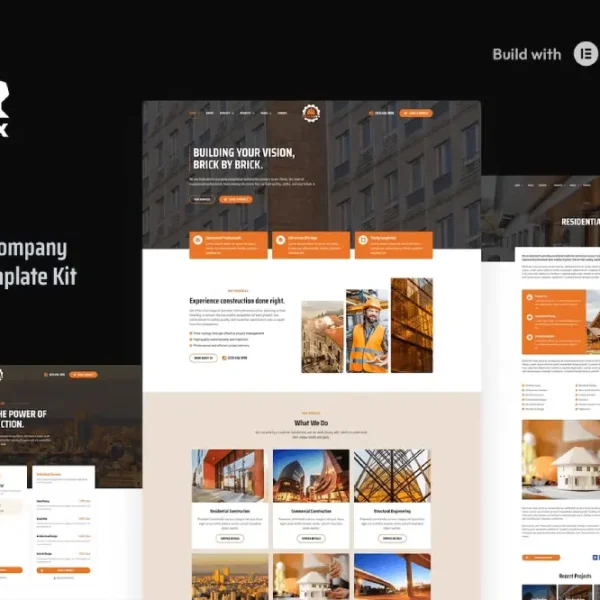 Buildlux: Elementor Template Kit for Construction Companies