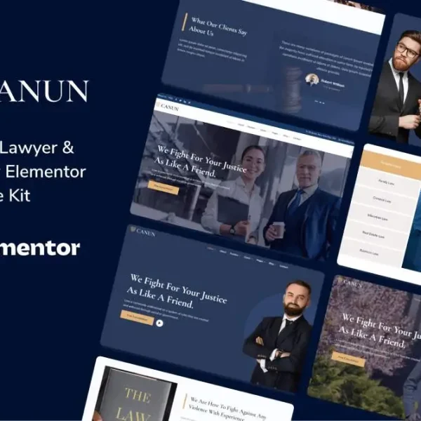 Canun: Elementor Template Kit for Lawyers & Law Firms