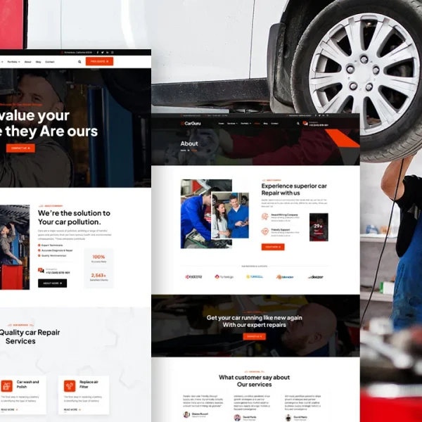 CarGuru: Elementor Template Kit for Car Repair & Detailing Services