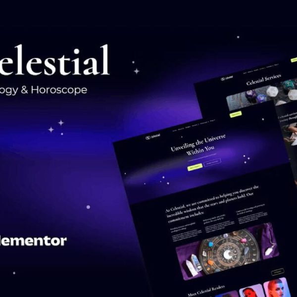 Celestial - Elementor Template Kit for Astrology & Horoscope Sites