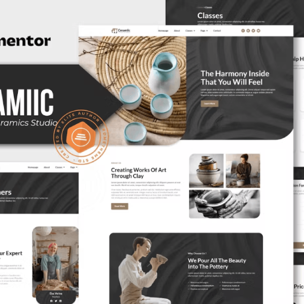 Ceramiic – Pottery and Ceramics Studio Elementor Template Kit