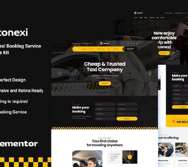 Conexi - Online Taxi Booking Service Template Kit