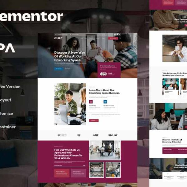 Cospa - Template Kit for Coworking Spaces & Virtual Offices