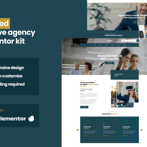 Redwood and Creative Agency Business Template Kit