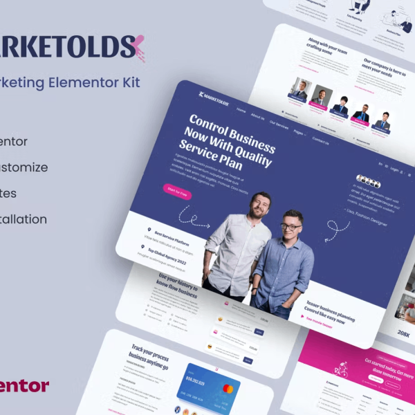 Marketolds and Digital Marketing Elementor Template Kit
