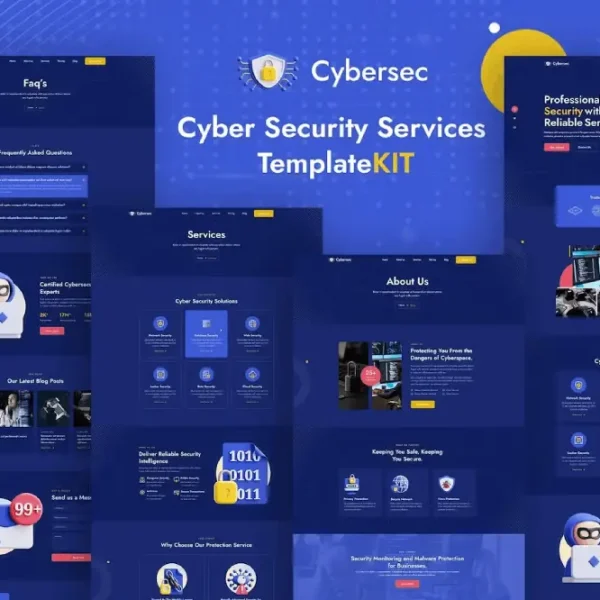Cybersec – Elementor Template Kit for Cyber Security Services