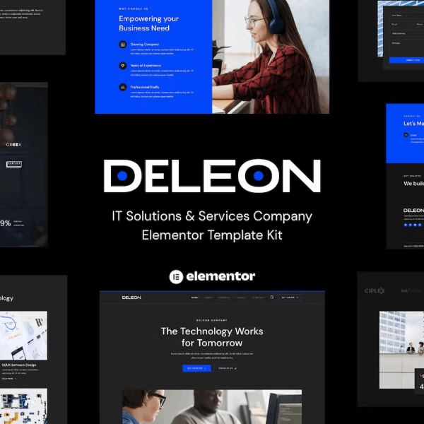 Deleon – IT Solutions and Services Company Elementor Template Kit