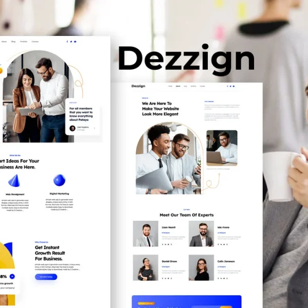 Dezzign: Elementor Template Kit for Design Agencies & Businesses