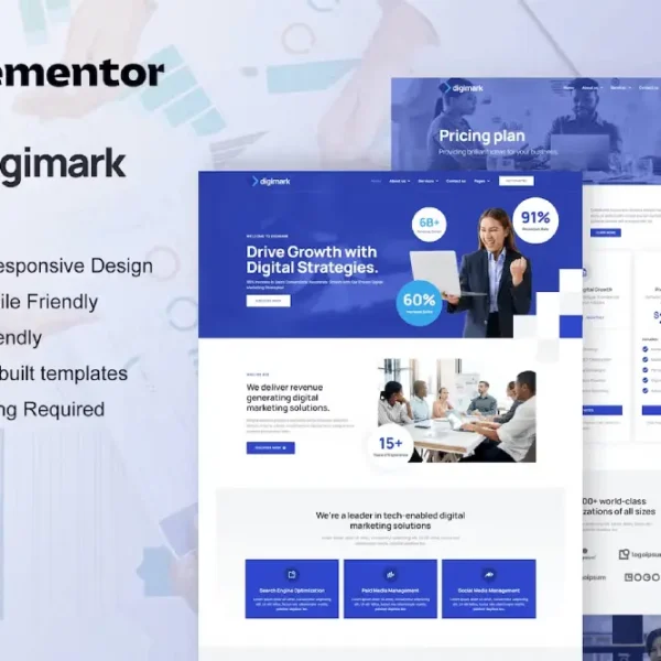 Digimark – Elementor Pro Template Kit for Digital Marketing Agency