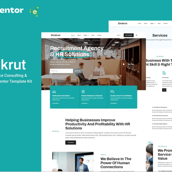 Direkrut – Human Resource Consulting and Recruitment Kit