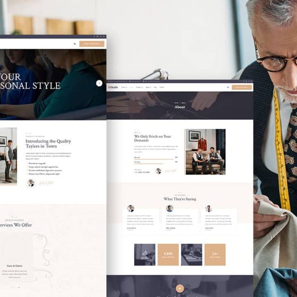 Drape: Elementor Template Kit for Tailors & Clothing
