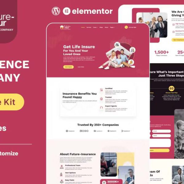 Future-Insur - Elementor Template Kit for Family Insurance