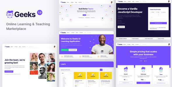 Geeks Theme Lifetime License Key – Online Learning Marketplace WP Websites | Lifetime License | One Time Payment