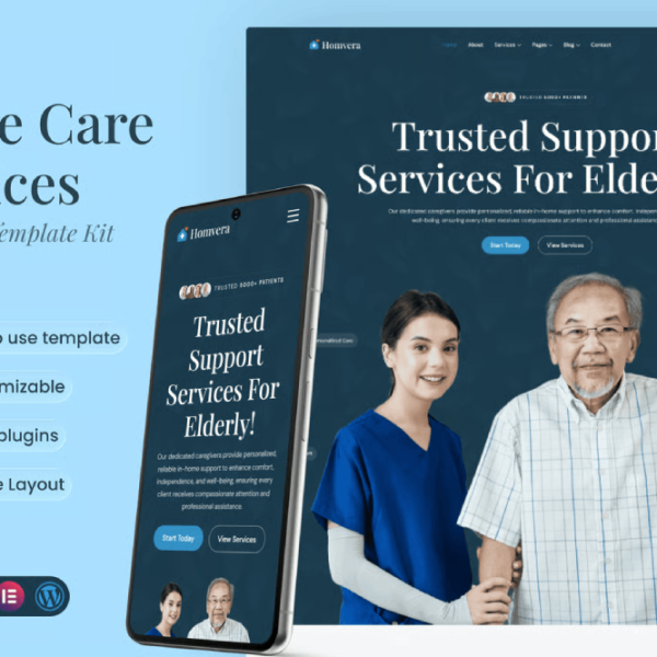 Homvera – Home Care Services Elementor Template Kit