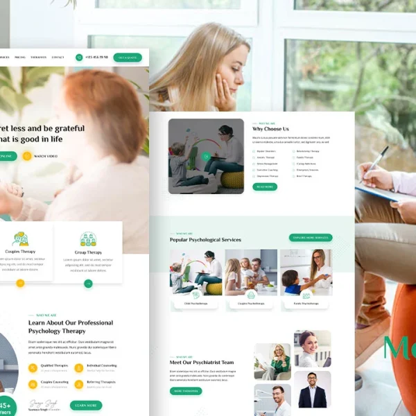 Menthelp: Elementor Template Kit for Psychologists & Mental Health Services