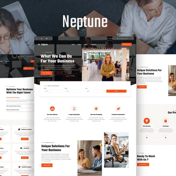 Neptune: Elementor Template Kit for Creative Agencies