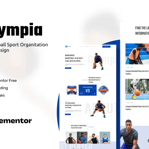 Olympia and Basketball Sport Organization Template Kits