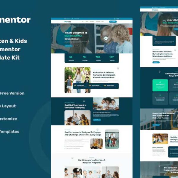 Parees - Elementor Template Kit for Kindergarten & Kids Schools