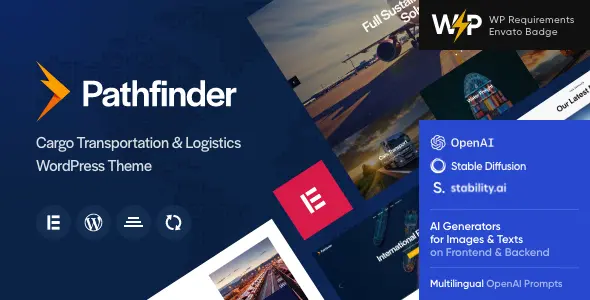 Pathfinder | Transportation And Logistics WordPress Theme With Lifetime License