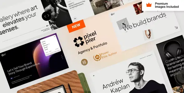 Pixelpiernyc Theme For Creative Agencies, Portfolio And Freelance WordPress Websites | Lifetime License | One Time Payment