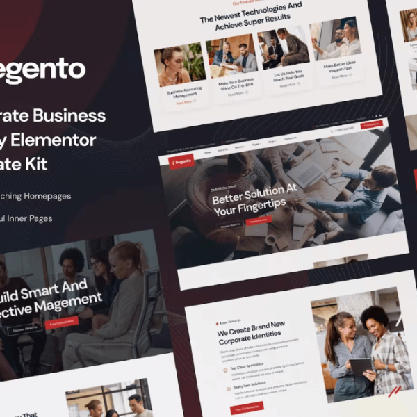Regento – Business and Agency Elementor Template Kit