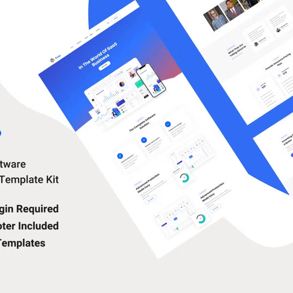 Saap and Software Elementor Template Kit