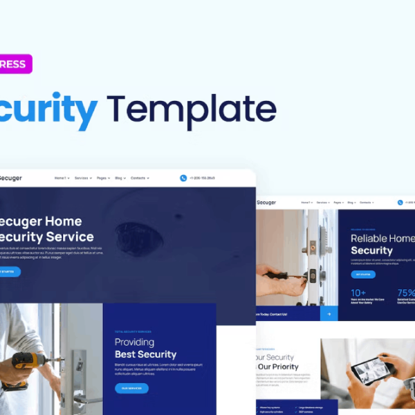 Secuger and Home Security Elementor Pro Template Kit