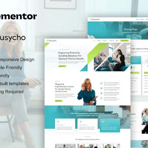Solusycho - Psychology & Mental Health Template Kit