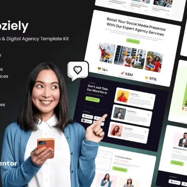 Soziely: Elementor Kit for Social Media & Digital Marketing Agencies