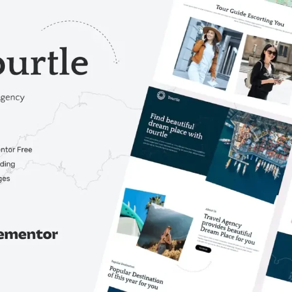Tourtle: Elementor Template Kit for Travel Agency Websites