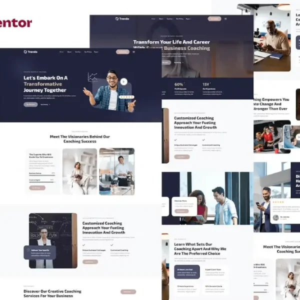 Trenda – Elementor Template Kit for Creative Business Coaching