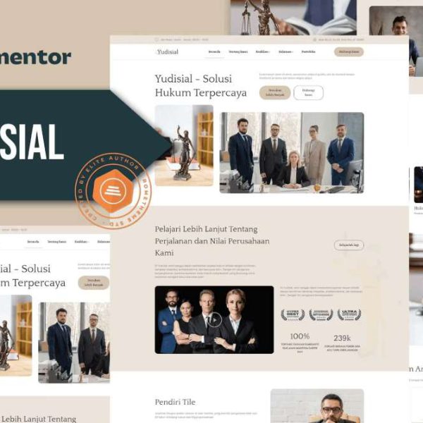 Yudisial - Elementor Template Kit for Law Firms