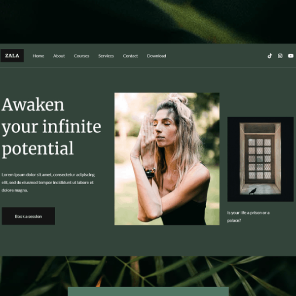 Zala - Lifestyle Coaching and Therapy Elementor Template Kit