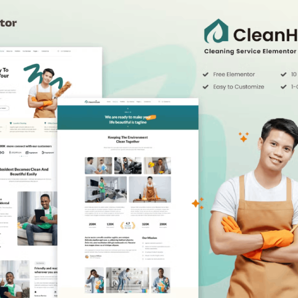 CleanHouse and Cleaning Service Template Kit