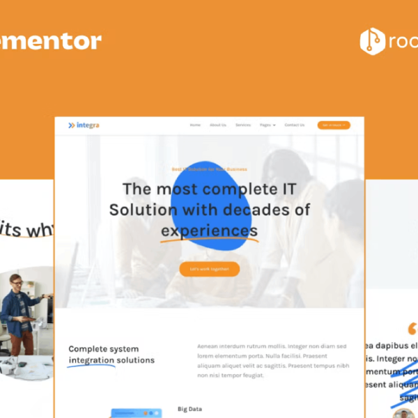 Integra – IT Solution and Services Elementor Template Kit