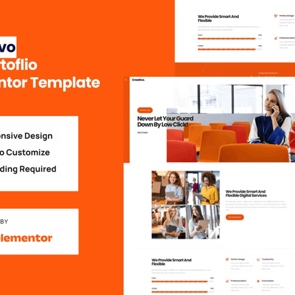 Creativo – Creative Agency and Digital Solutions Elementor Template Kit