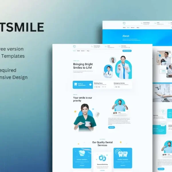Dentsmile: Elementor Template Kit for Dentist & Dental Clinic Websites