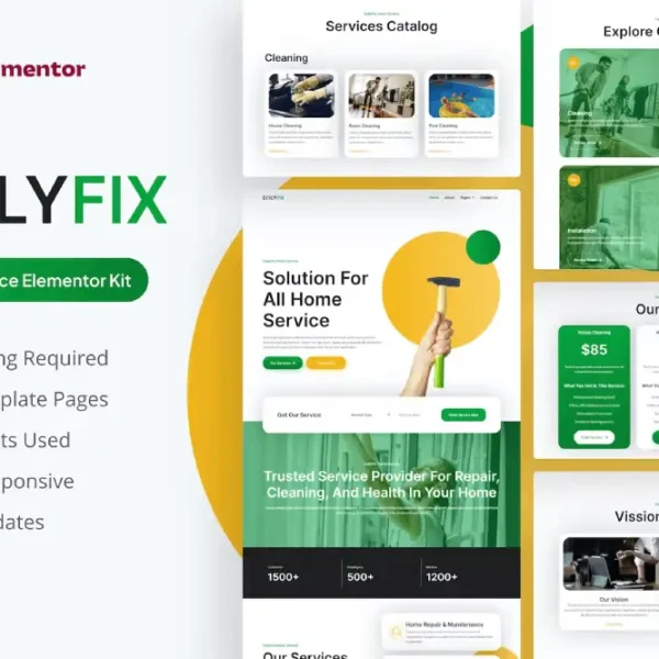 Dailyfix – Elementor Template Kit for Home Service Websites
