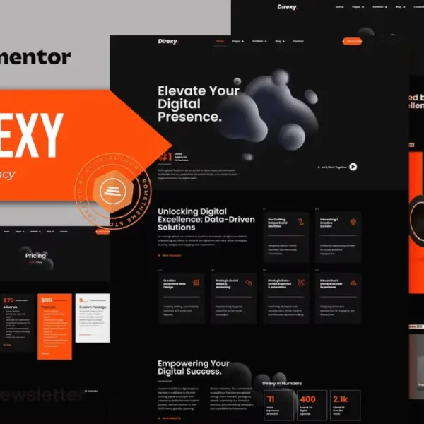 Pitoon: Elementor Template Kit for Creative Digital Agencies