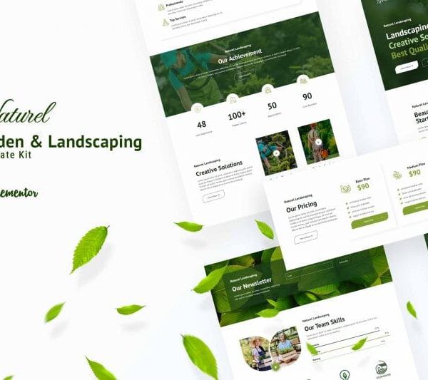 Naturel: Elementor Template Kit for Garden & Landscaping Services