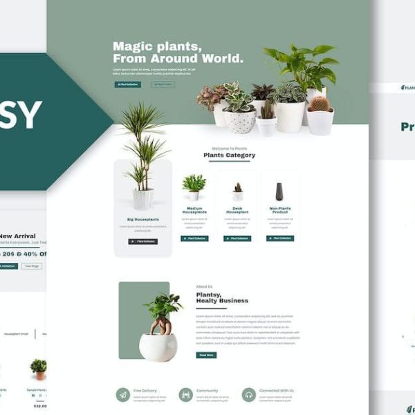 Plantsy: Elementor Template Kit for Houseplants & Indoor Gardening