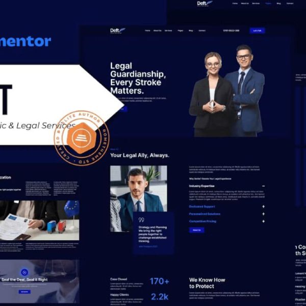Deft: Elementor Template Kit for Notary Public & Legal Services