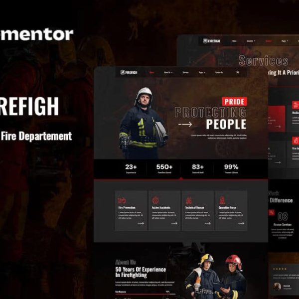 Firefigh: Elementor Template Kit for Firefighters & Fire Departments