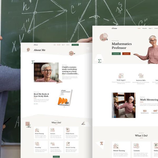 eTutor: Elementor Template Kit for Private Teacher & Education Services