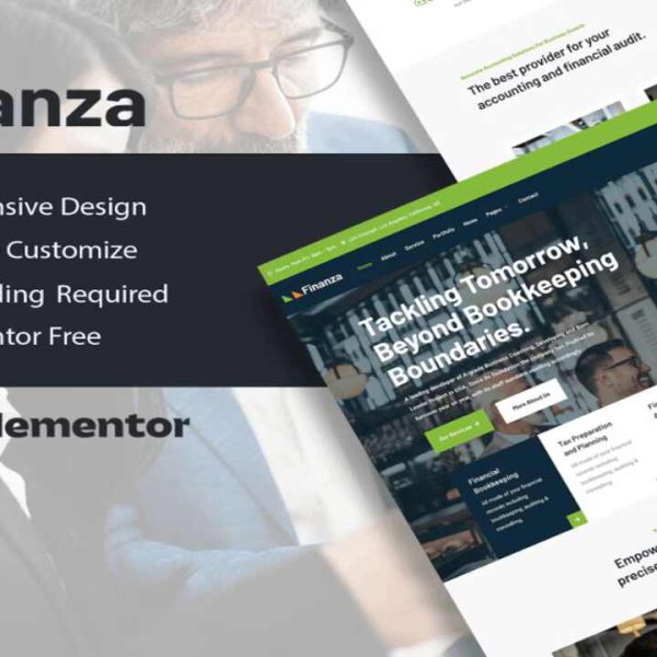Finanza – Professional Finance & Accounting Template Kit
